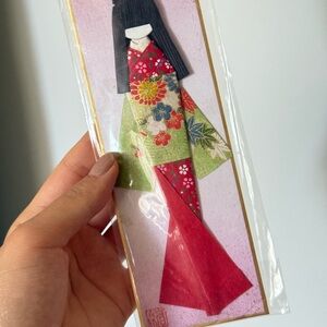 Colorful Origami Kimono Bookmark